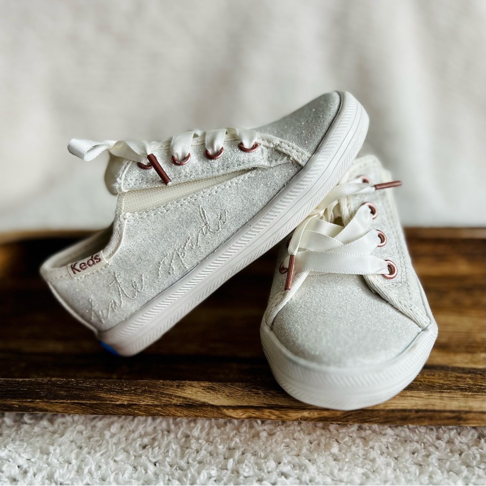 Keds Kids X Kate Spade New York Toddler Kickstart Glitter Sneakers, 6M